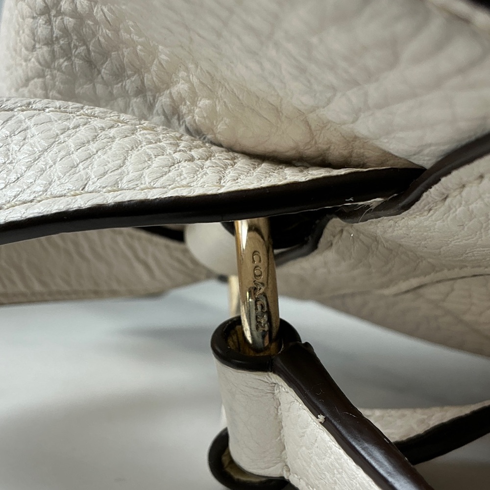 Coach Mini Billie Ivory Cream Gold Leather Backpack‎ Bag - Picture 6 of 12